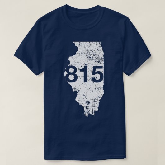 Rockford Joliet Area Code 815 Illinois Souvenir G T-Shirt (Design vorne)