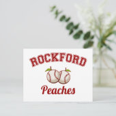 Rockford-Pfirsiche Postkarte (Stehend Vorderseite)