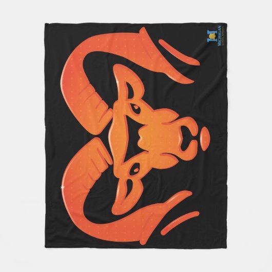 Rockford Rams #4 Fleece Blanket (Vorderseite)