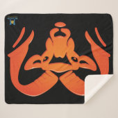 Rockford Rams #4 Sherpa Blanket Sherpadecke (Vorderseite (Horizontal))