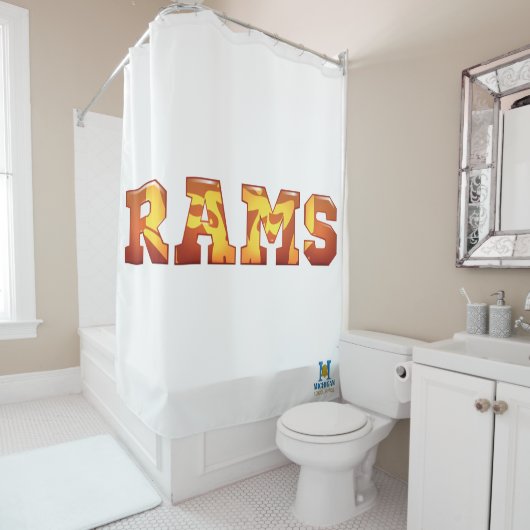 Rockford Rams Duschvorhang (Beispiel)