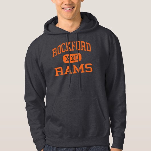 Rockford - RAMs - Highschool - Rockford Michigan Hoodie (Vorderseite)