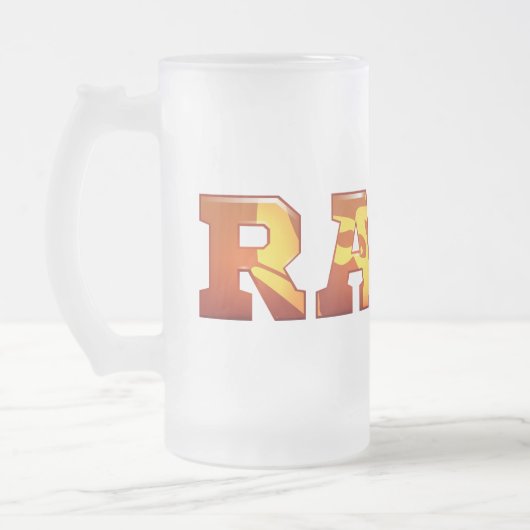 Rockford Rams Mattglas Bierglas (Links)