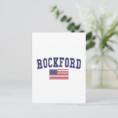 Rockford US Flag Postkarte (Stehend Vorderseite)