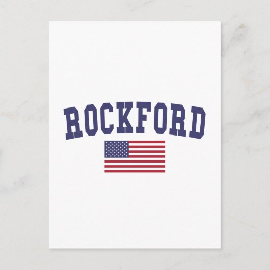 Rockford US Flag Postkarte (Vorderseite)