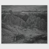 ROCKFORMATION IM GRAYSCALE-FOTO GESCHENKPAPIER (Flach)