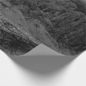 ROCKFORMATION IM GRAYSCALE-FOTO GESCHENKPAPIER (Ecke)