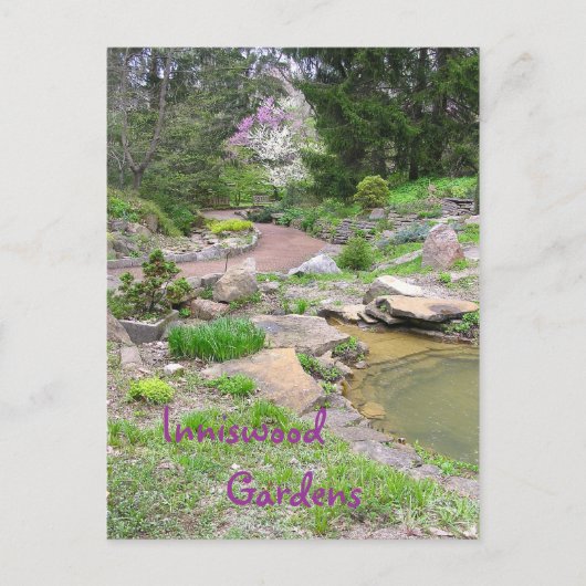 "RockGarden at Inniswood" Postkarte (Vorderseite)