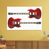 ROCKGITAREN 32x48 Leinwanddruck (Insitu (Wohnzimmer))