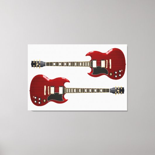 ROCKGITAREN 32x48 Leinwanddruck (Vorderseite)