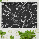 Rockgitarre Küchentuch (Gefaltet)