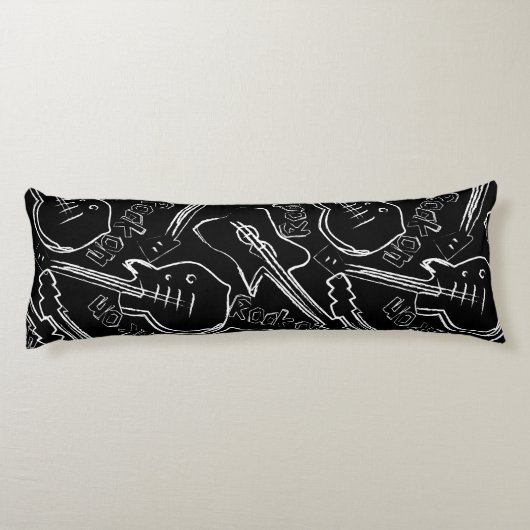 Rockgitarre Seitenschläferkissen (Rückseite)