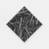 Rockgitarre Serviette (Ecke)