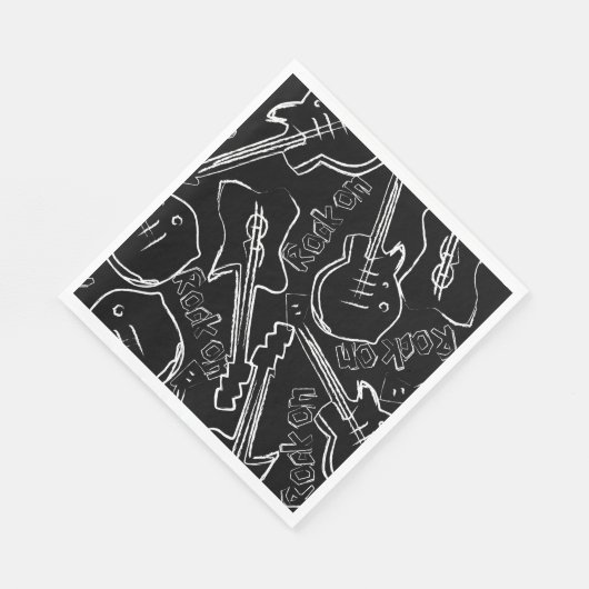 Rockgitarre Serviette (Ecke)