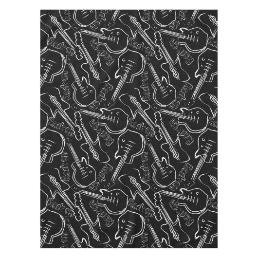 Rockgitarre Tischdecke (Vorderseite)