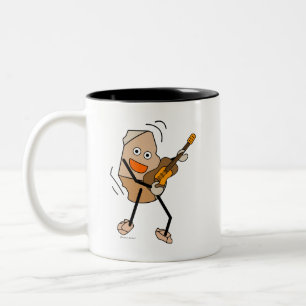 Rockgitarre Zweifarbige Tasse