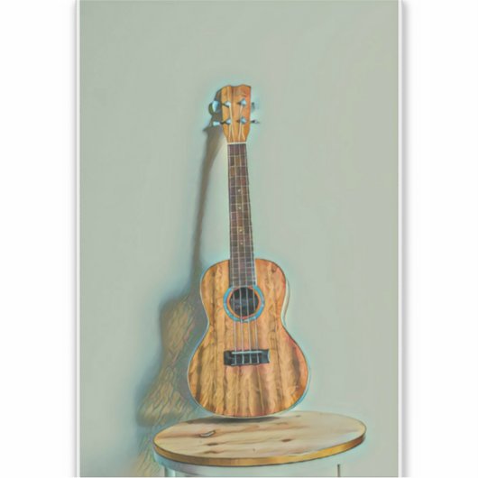 Rockgitarrist Aufkleber (Vorderseite)