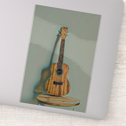 Rockgitarrist Aufkleber (Detail)