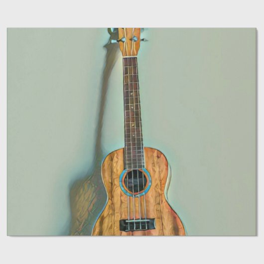 Rockgitarrist Geschenkpapier (Flach)