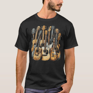 Rockgitarrist Gitarrespieler Rockmusiker Männer T-Shirt