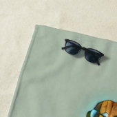 Rockgitarrist Strandtuch (Beispiel)
