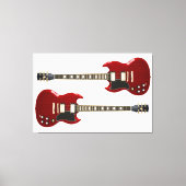 ROCKGITARS 40x60 Leinwanddruck (Vorderseite)