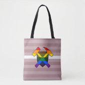 Rockhammer des Geologen mit LGBT-Pride-Logo Tasche (Vorderseite)