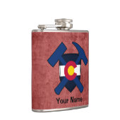 Rockhammer-Schild - Colorado-Flagge des Geologen Flachmann (Rechts)