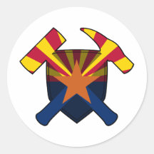 Rockhammer Schild des Geologen - Staatsflagge von