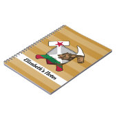 Rockhammer und Bärenflagge in Kalifornien Notizblock (Linke Seite)