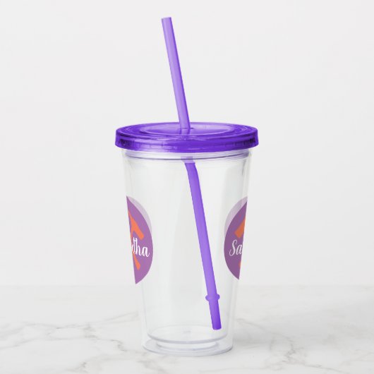 Rockhammer und Personalisierter Name des Geologen Acryltrinkbecher (Links)