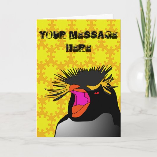 RockHopper Head Greetings Card Karte (Vorderseite)