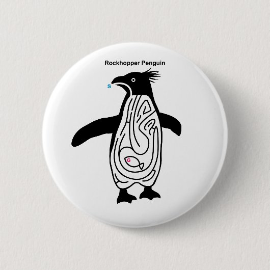 Rockhopper Penguin Maze B Button (Vorderseite)
