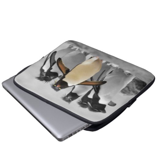 Rockhopper Penguins Laptopschutzhülle (Vorne Knopf)