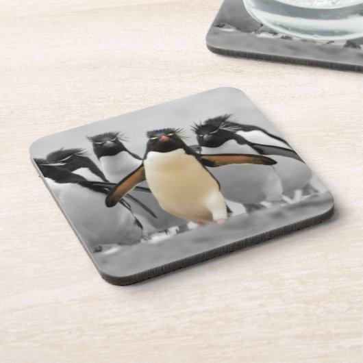 Rockhopper Penguins Untersetzer (Linke Seite)