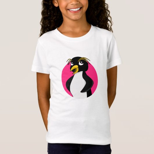 Rockhopper Pinguin Cartoon T-Shirt (Vorderseite)