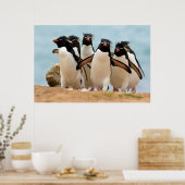 Rockhopper Pinguins Poster von 8.99 Uhr (Küche)