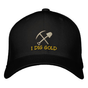 Rockhound "I Dig Gold" bestickte Kapsel Kappe