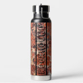 Rockhound Orange Jasper Stone Muster Trinkflasche (Links)