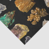 Rockhound Rocks and Minerals Fotografy Pattern Seidenpapier (Detail)