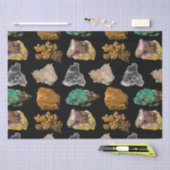 Rockhound Rocks and Minerals Fotografy Pattern Seidenpapier (Handwerk)