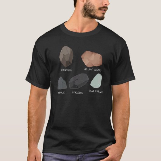 Rockhounding Rock Collecting Muscavite Pyroxene Ca T-Shirt (Vorderseite)