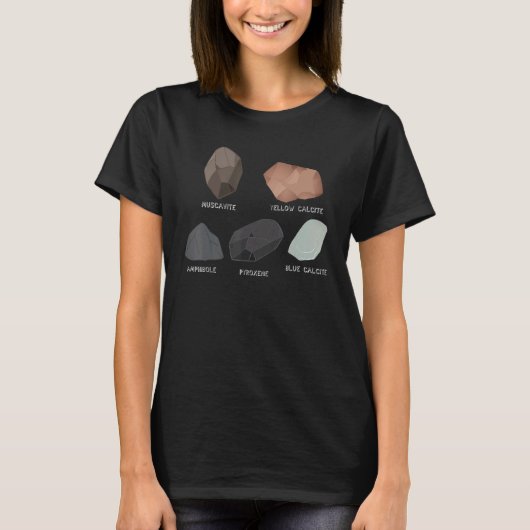 Rockhounding Rock Collector Muscavit Pyroxene Ca T-Shirt (Vorderseite)