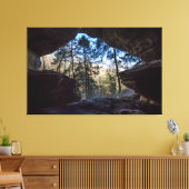 Rockhouse, Hocking Hills Staat Park, Ohio Leinwanddruck (Insitu (Wohnzimmer))