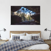 Rockhouse, Hocking Hills Staat Park, Ohio Leinwanddruck (Insitu (Schlafzimmer))