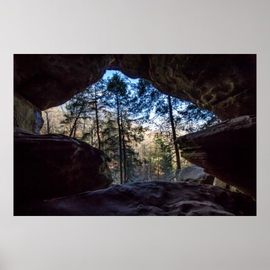Rockhouse, Hocking Hills Staat Park, Ohio Poster (Vorne)