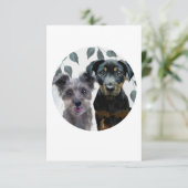 Rockie und Lyla sind mit 0,75-Zoll-Aufklebern vers Einladung (Stehend Vorderseite)