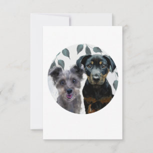 Rockie und Lyla sind mit 0,75-Zoll-Aufklebern vers Einladung