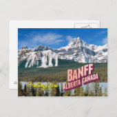 Rockies Mountains Postkarte (Vorne/Hinten)