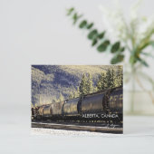 Rockies & Trains, Alberta Canada (Foto der bildend Postkarte (Stehend Vorderseite)
